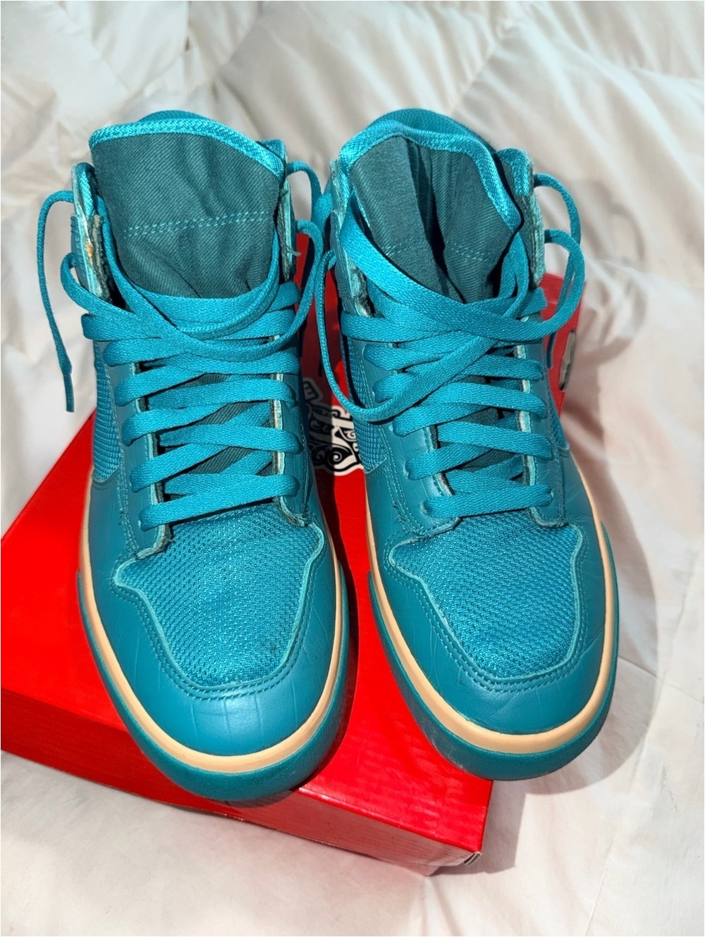 Alife Everybody High Americas Cup Green Teal High Top Sneakers Men’s 8.5 EU 42